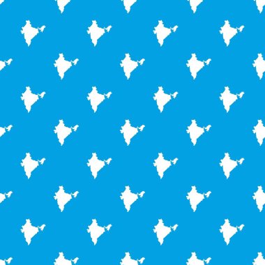 Hint harita desen kesintisiz mavi