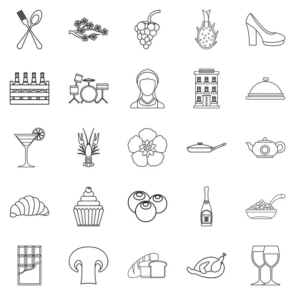 Stand Icons set, anahat stili