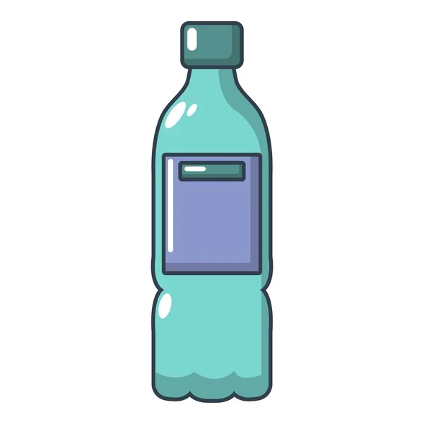 Plastic fles pictogram, cartoon stijl — Stockvector