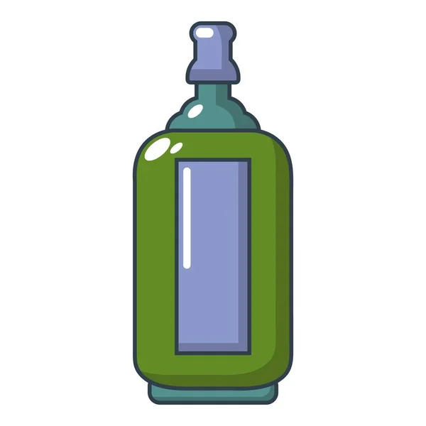 Icono de botella de vidrio, estilo de dibujos animados — Vector de stock