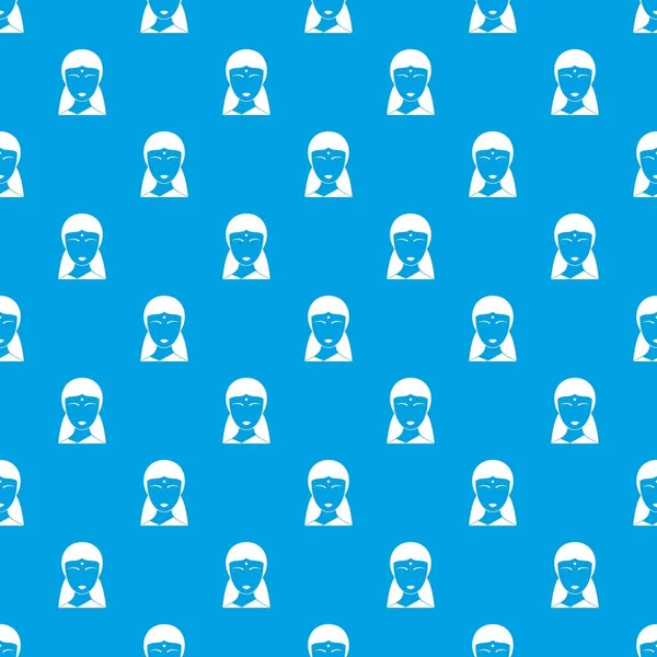 Hintli kadın desen kesintisiz mavi