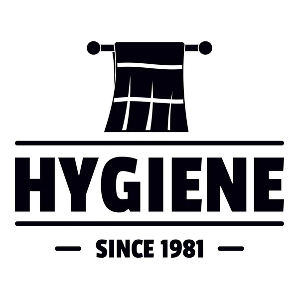 Logotipo de la mañana de higiene, estilo negro simple — Archivo Imágenes Vectoriales