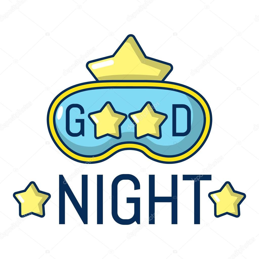 Good night icon. Cartoon illustration of good night vector icon for web