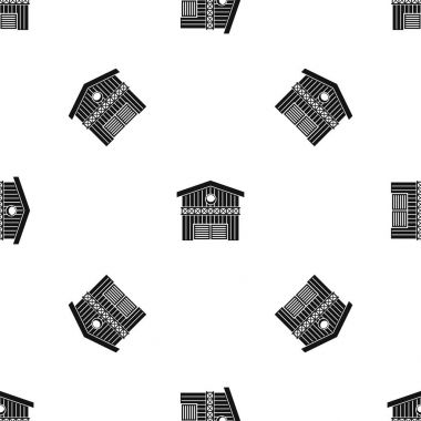 Ahır hayvanları desen sorunsuz siyah için