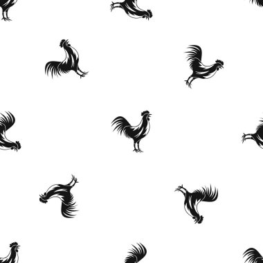 Galya horoz desen sorunsuz siyah