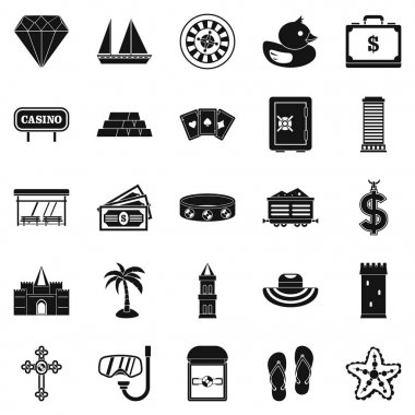 Bereket Icons set, basit tarzı