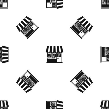 Mağaza desen sorunsuz siyah