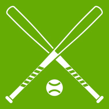 Beyzbol sopaları ve top simgesi yeşil geçti