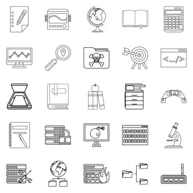 Birim simgeler kümesi, anahat stili