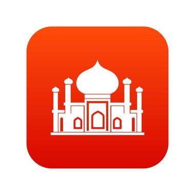 Cami simgesi dijital kırmızı