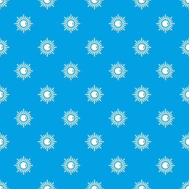 Güneş desen kesintisiz mavi