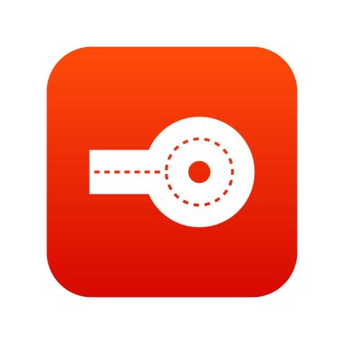 Dairesel çıkmaz simgesi dijital kırmızı