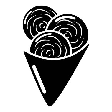 Dondurma ikonu, basit stil