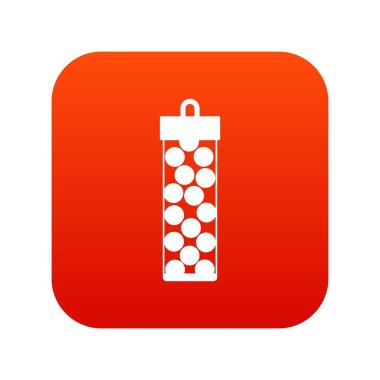 Paintball kurşunları simgesi dijital kırmızı ile paketi