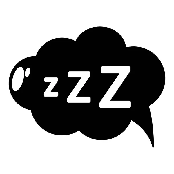 Snoring icon, simple style — Stock Vector