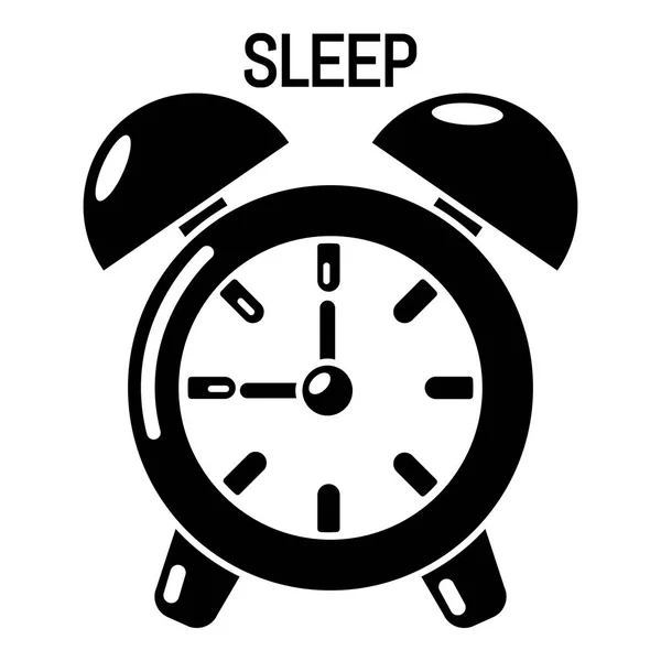 Alarm clock icon, simple style — Stock Vector