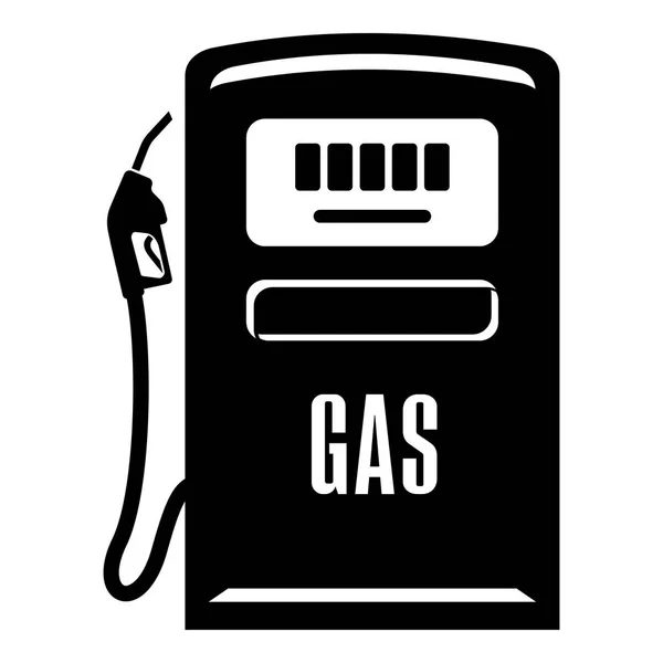 Icono de columna de gas, estilo negro simple — Vector de stock