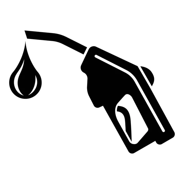 Ikon pom bensin. Simbol bensin dan bahan bakar diesel. Datar — Stok