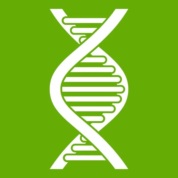Значок ланцюжка ДНК зелений — стоковий вектор