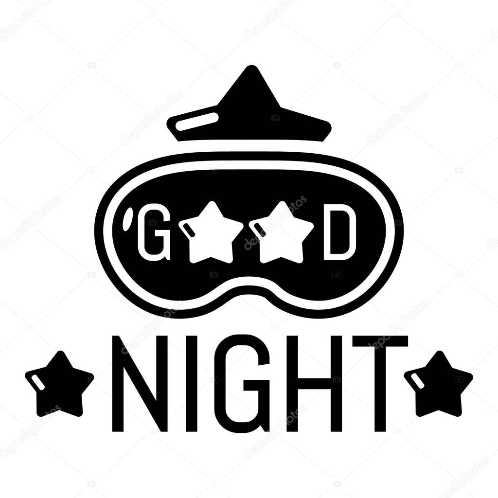Good night icon. Simple illustration of good night vector icon for web