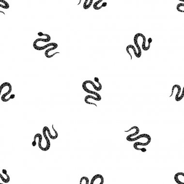 Siyah kıvranan yılan desen sorunsuz siyah