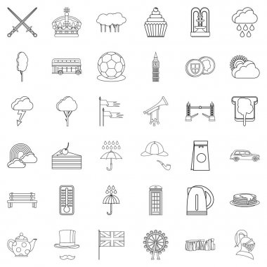 Stonehenge Icons set, anahat stili
