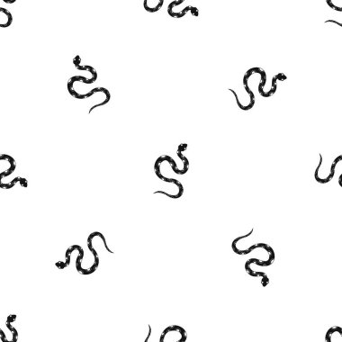 Zehirli yılan desen sorunsuz siyah