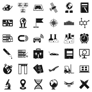Küre Icons set, basit tarzı