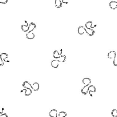 Beyaz çizgili yılan desen sorunsuz siyah