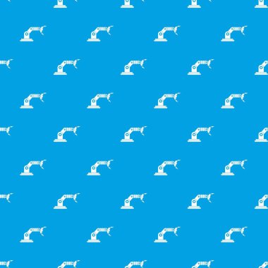 Robot el manipülatör desen kesintisiz mavi