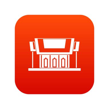 Tayland tapınak simgesi dijital kırmızı