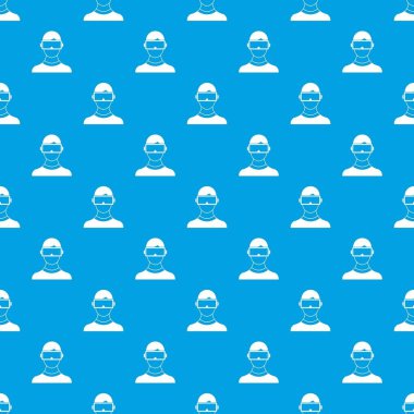 Sanal 3d gerçeklik gözlükleri kesintisiz mavi model.