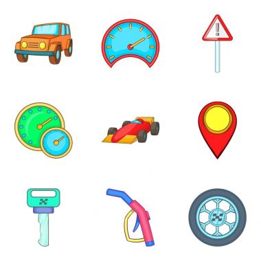 Icons set çalmak, karikatür tarzı