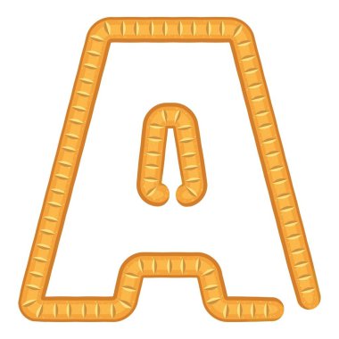 Bir ekmek simgesi, karikatür tarzı mektup