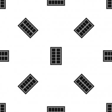 Ahşap kafesli pencere desen sorunsuz siyah