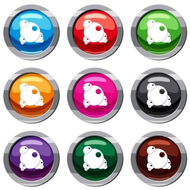 Kimyasal ve fiziksel molekülleri 9 koleksiyonu ayarla