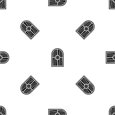 Kemerli pencere desen sorunsuz siyah