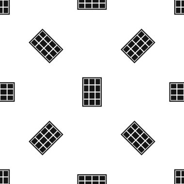 Beyaz kemerli pencere desen sorunsuz siyah