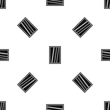 Beyaz dikdörtgen pencere desen sorunsuz siyah