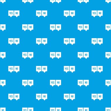 Evet ve Hayır desen kesintisiz mavi belirtileri