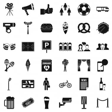 Durum Icons set, basit tarzı