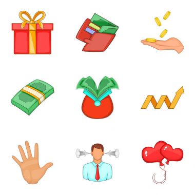 Refah Icons set, karikatür tarzı