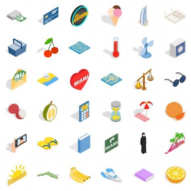 Hesaplayıcı simgeleri ayarlandı, izometrik biçim