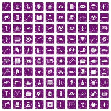 100 simgeler grunge mor ayarlamak yardımcı olur.