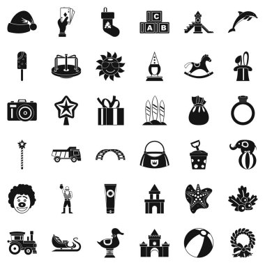 Kale Icons set, basit tarzı