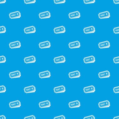 Bilet desen kesintisiz mavi