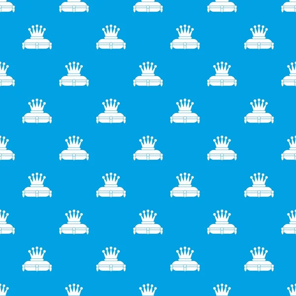 Taç Kral desen kesintisiz mavi