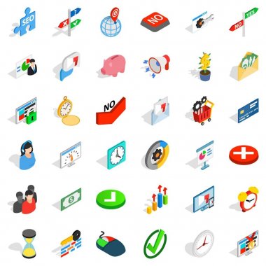 Echange Icons set, izometrik stili