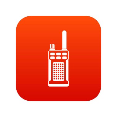 Telsiz el simgesi dijital kırmızı