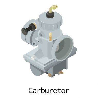 Karbüratör simgesi, izometrik 3d stili